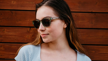 Woman wearing sunglasses