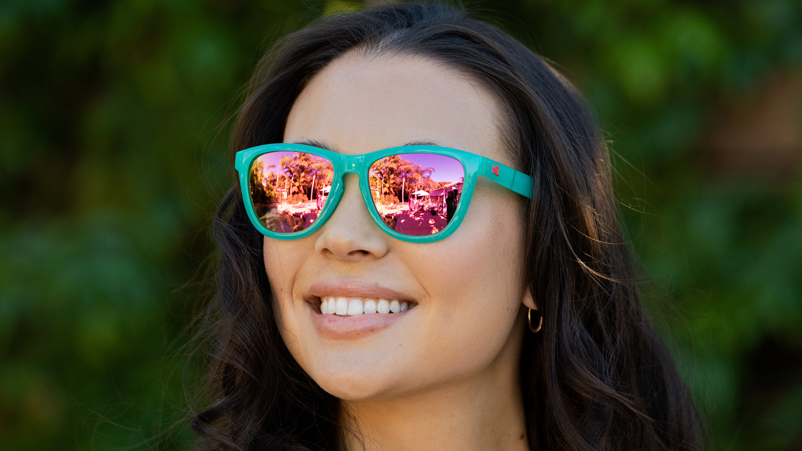 Aquamarine / Fuchsia Premiums Sport Sunglasses
