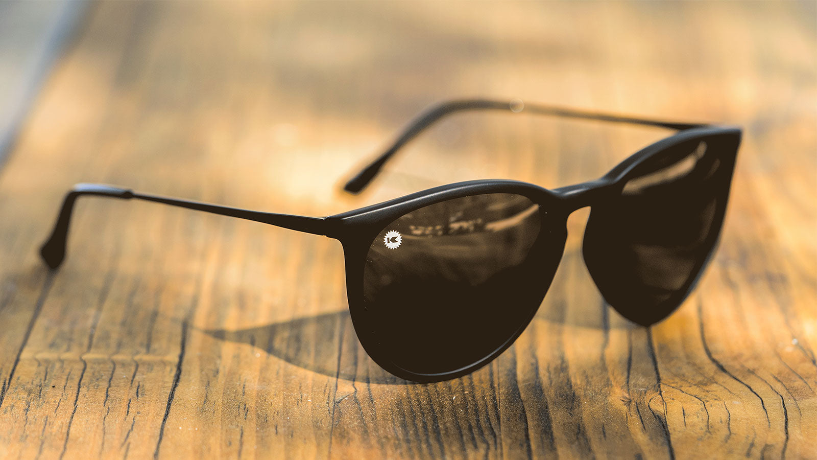 LIfestyle Image of Black on Black Mary Janes Sunglasses