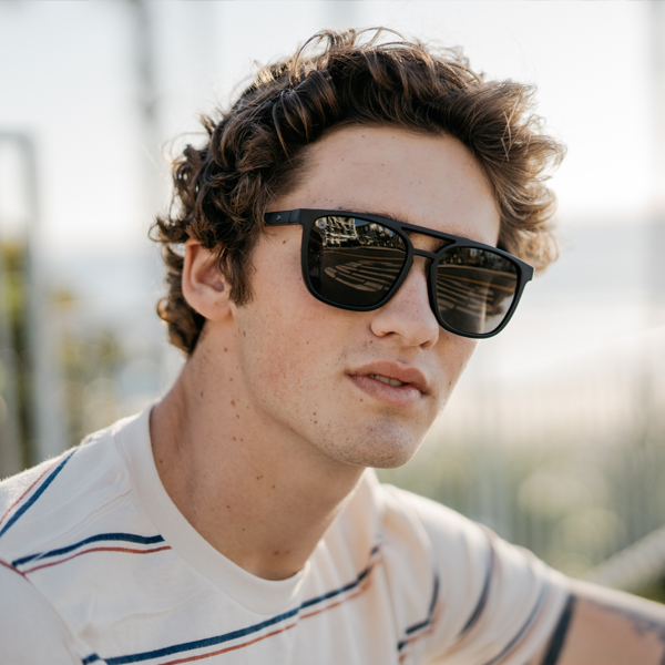 Men wearing Black on Black Brightsides Sunglasses