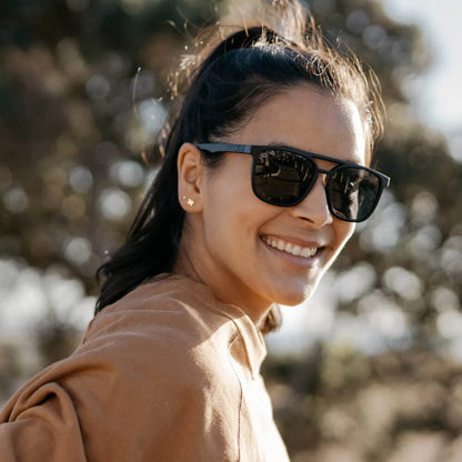 Women wearing Black on Black Brightsides Sunglasses