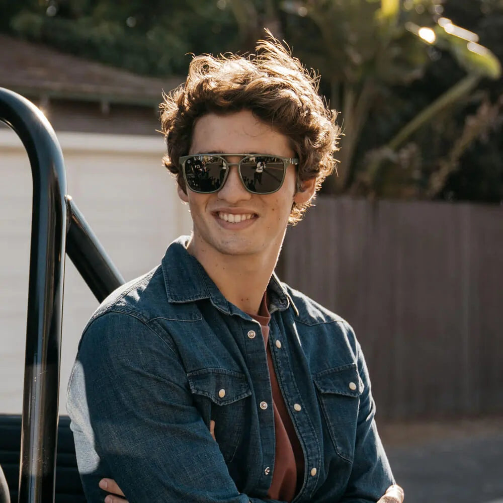 Men wearing Coyote Calls Brightsides Sunglasses