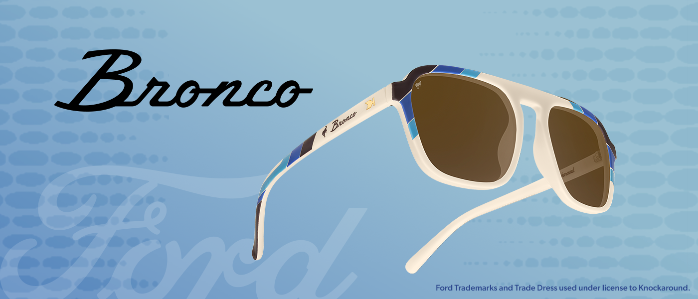 Knockaround x Ford. Ford Trademarks and Trade Dress used under license to Knockaround.