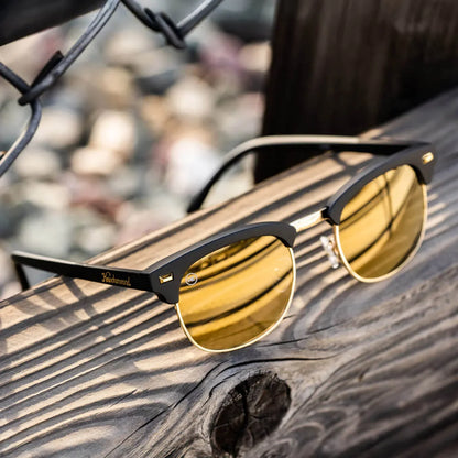 Lifestyle photo of Black Gold Brooklines Sunglasses