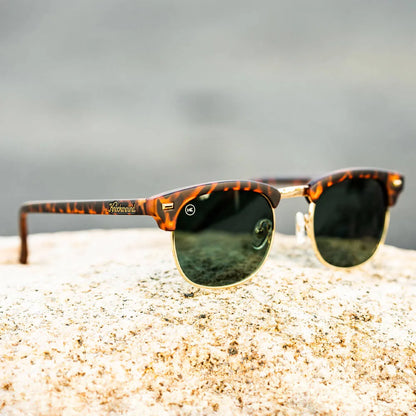 Lifestyle photo of Matte Tortoise Shell & Gold Brooklines Sunglasses