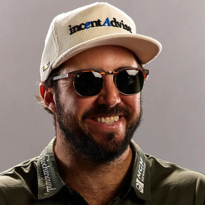 Man wearing Matte Tortoise Shell & Gold Brooklines Sunglasses