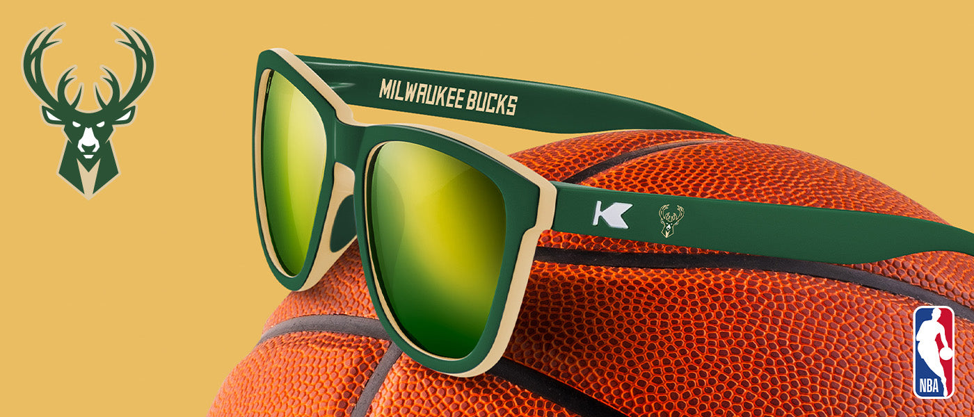 Knockaround x NBA. Milwaukee Bucks Product Desktop Page