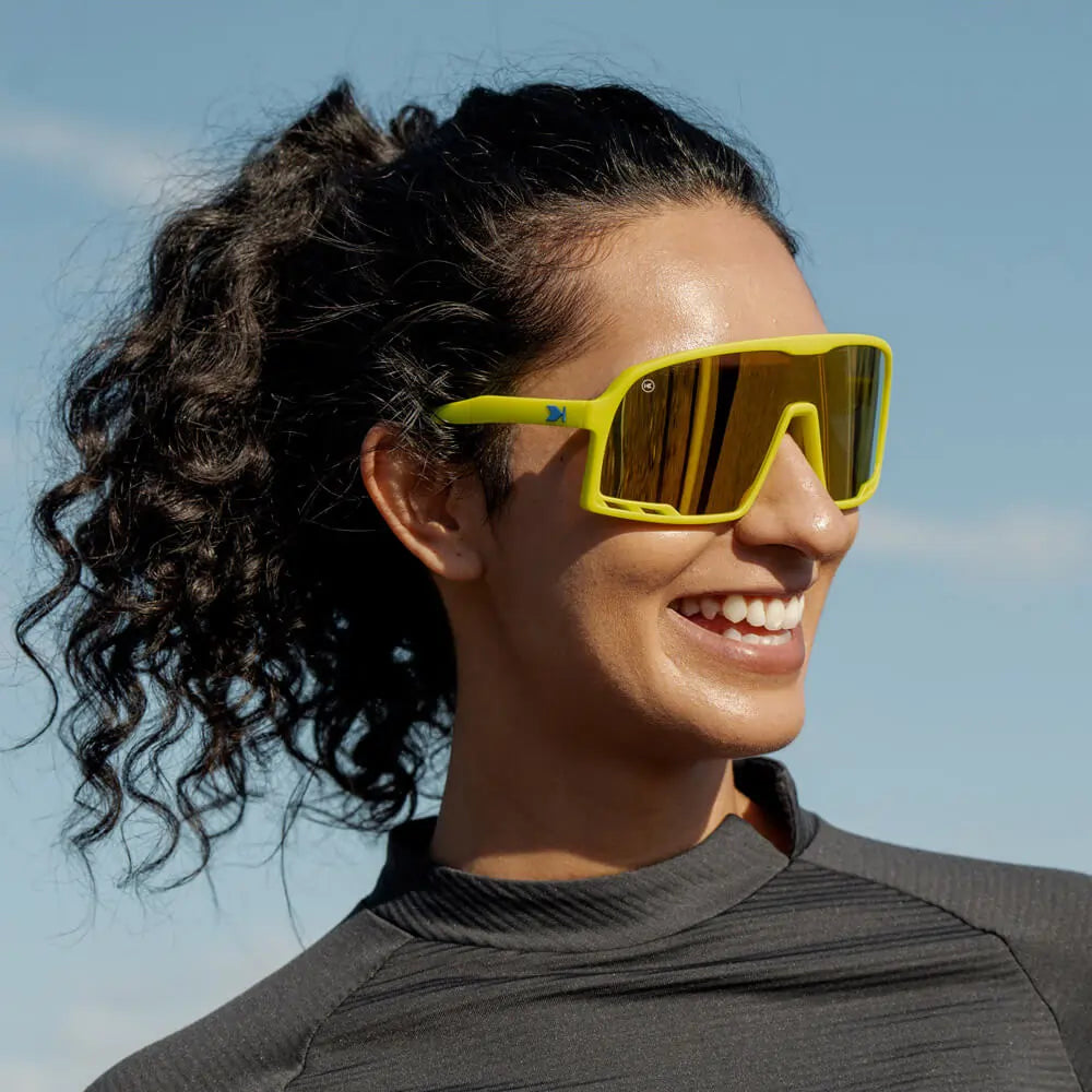 Women wearing Rubberized High Voltage Campeones Sunglasses