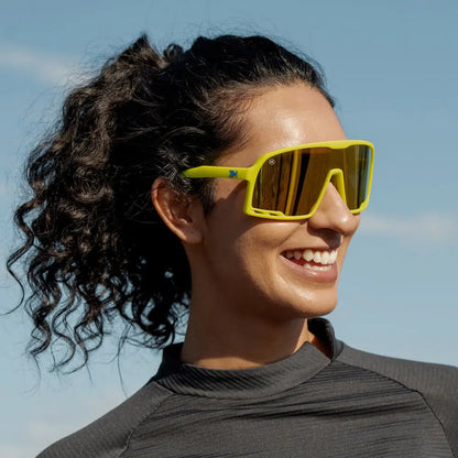 Women wearing Rubberized High Voltage Campeones Sunglasses