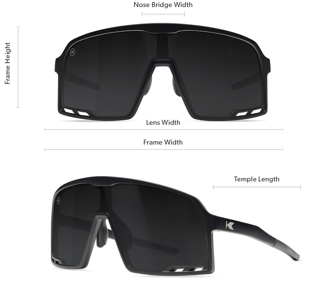 Campeones sunglasses size guide
