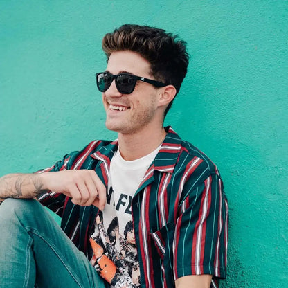 Men wearing Black / Smoke Classics Sunglasses