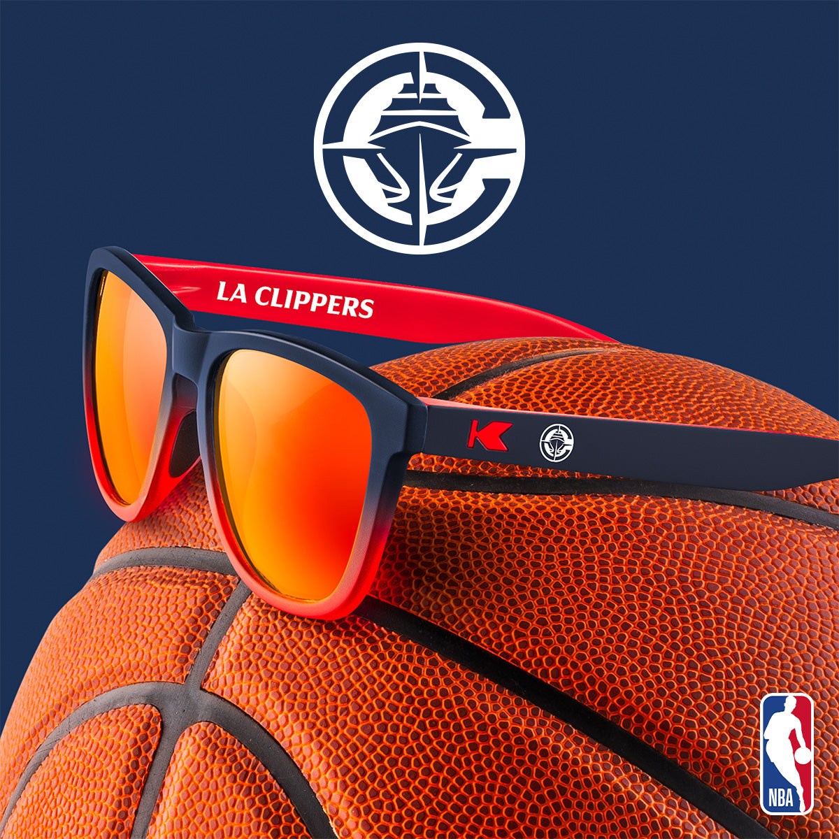 Knockaround x NBA. LA Clippers Product Mobile Page