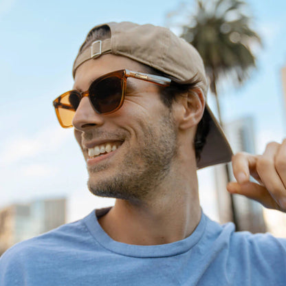 Man wearing Rio Cloud Catchers sunglasses