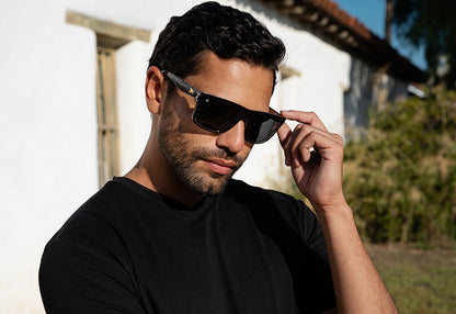 Man wearing Calavera Torrey Pines Sunglasses