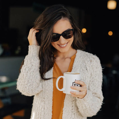 Women wearing Glossy Black & Blonde Tortoise Shell Fade Deja Views Sunglasses