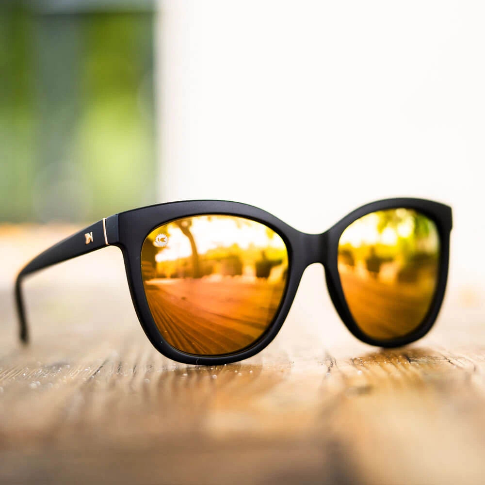 Lifestyle photo of Matte Black / Rose Gold Deja Views Sunglasses