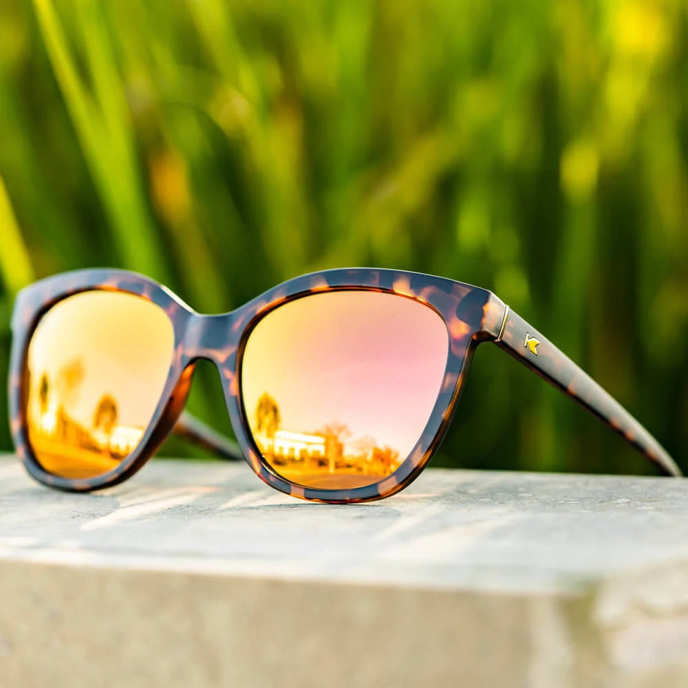 Lifestyle photo of Matte Tortoise Shell / Rose Gold Deja Views Sunglasses