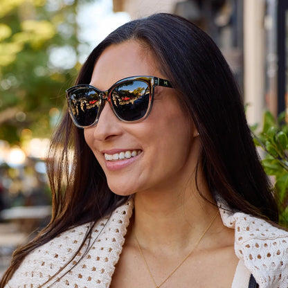 Women wearing Obsidian Deja Views Sunglasses