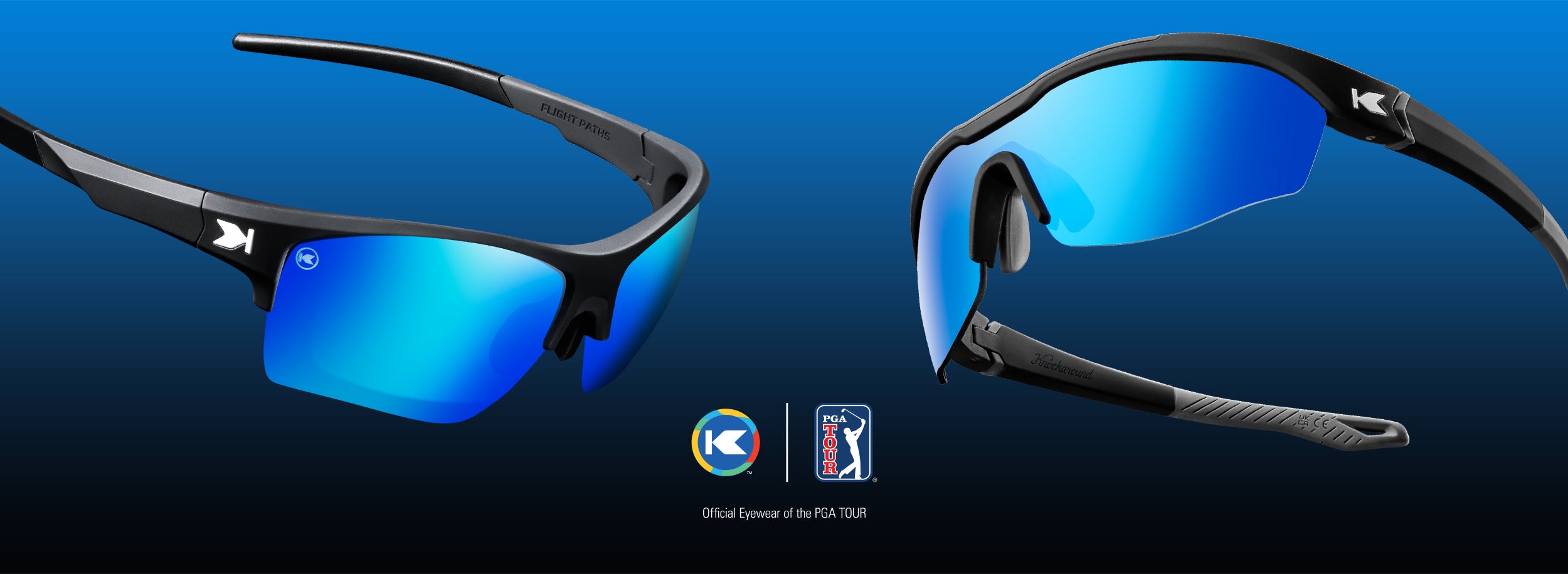 Flight Paths and Kinetics Sunglasses. Knockaround is the Official Eyewear of the PGA TOUR