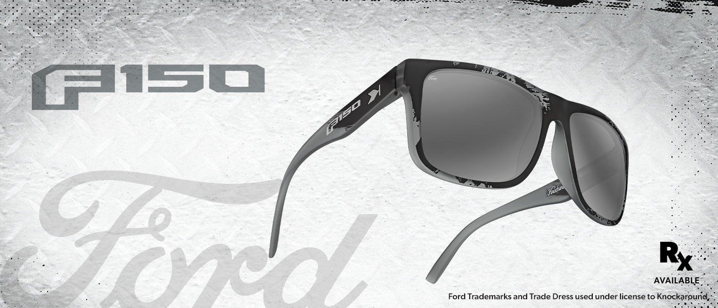 Knockaround x Ford. Ford Trademarks and Trade Dress used under license to Knockaround. Rx Available.