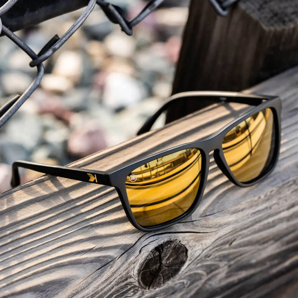 Lifestyle photo of Black Gold Fast Lanes Sunglasses