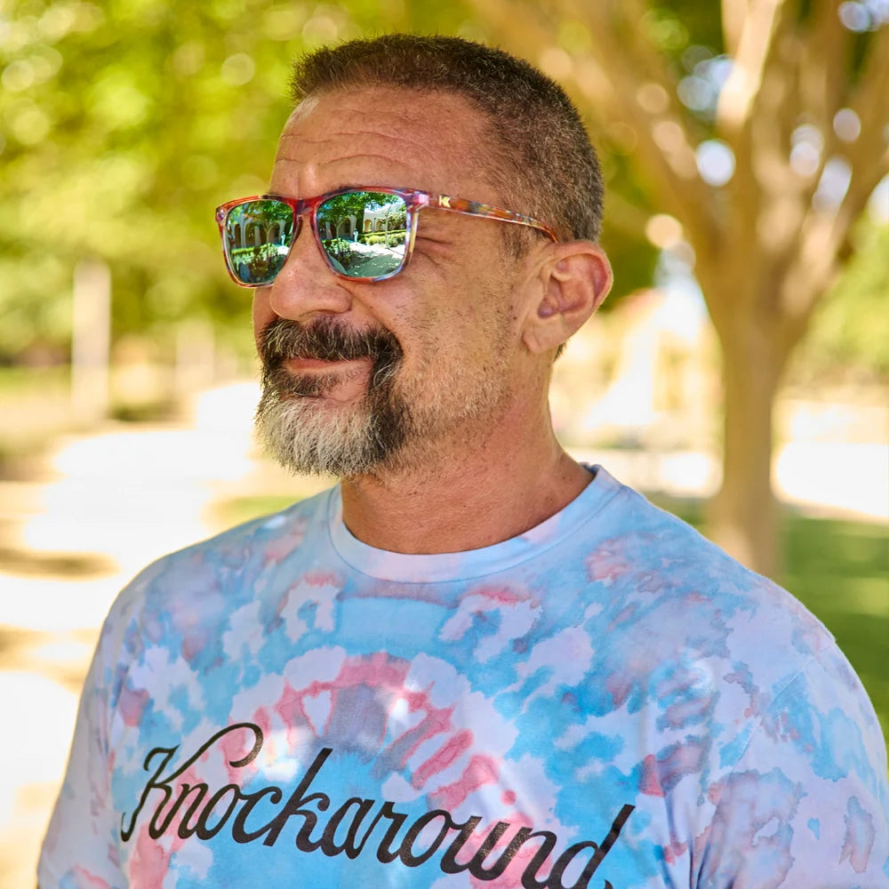 Men wearing Live Free or Tie-Dye Fast Lanes Sunglasses