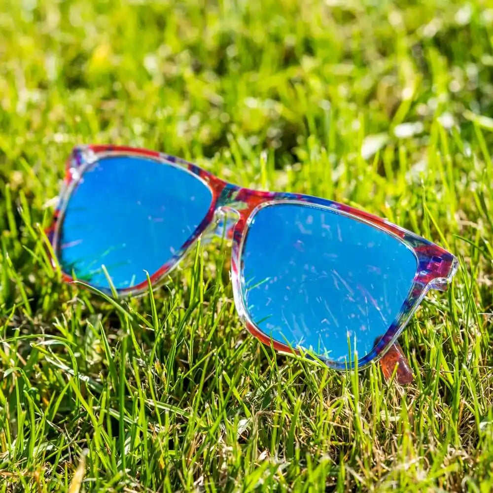 Lifestyle photo of Live Free or Tie-Dye Fast Lanes Sunglasses