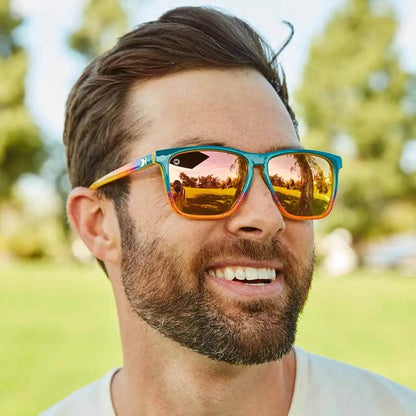 Men wearing Desert Fast Lanes Sport Sunglasses
