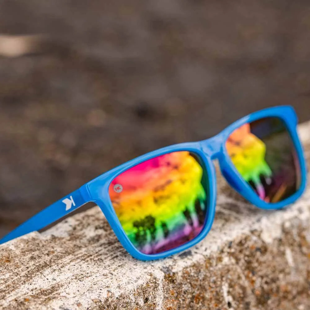 Lifestyle photo of Rainbow Blues Fast Lanes Sport Sunglasses