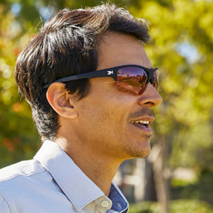 Man wearing Flight Paths sunglasses