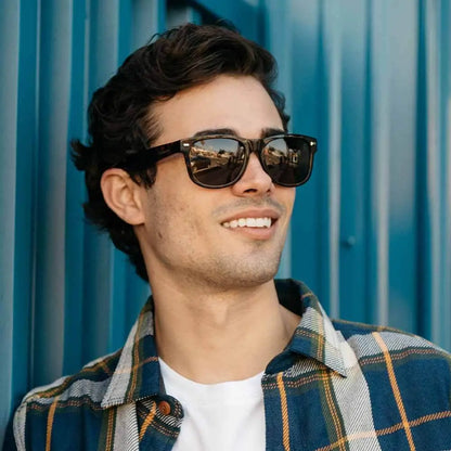 Men wearing Glossy Tortoise Shell / Amber Fort Knocks Sunglasses