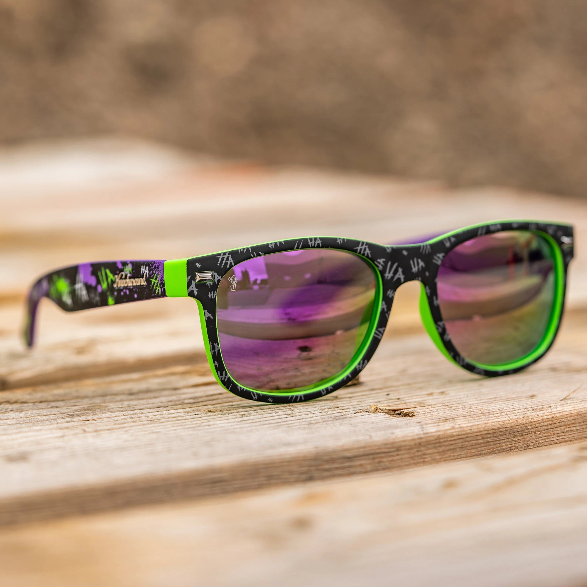 Lifestyle photo of Knockaround x The Joker Fort Knocks Sunglasses