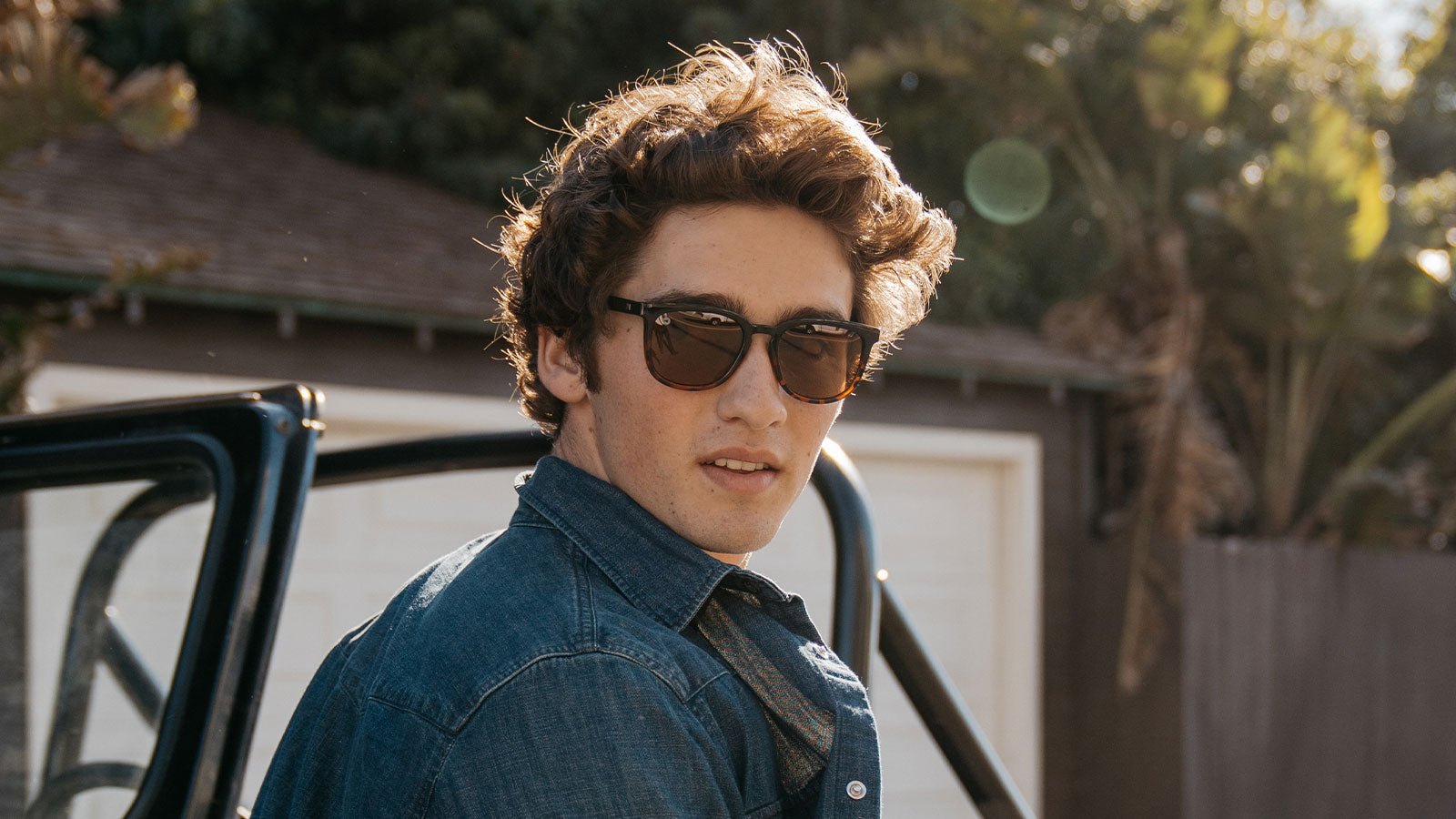 Man wearing sunglasses