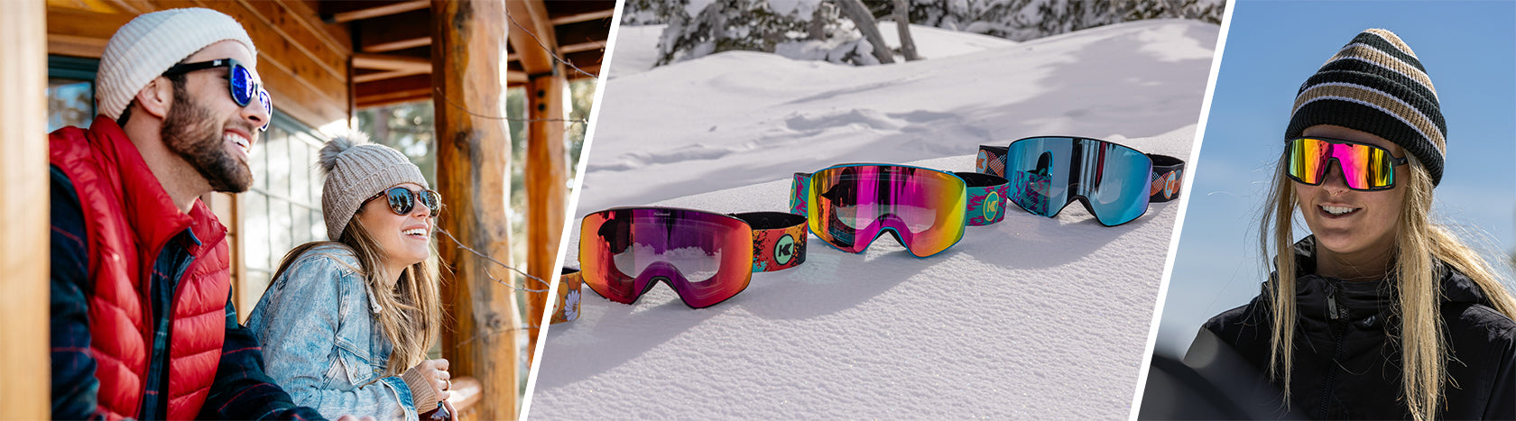 Goggles & Sunglasses: Lifestyle photo of Slingshots Snow Goggles