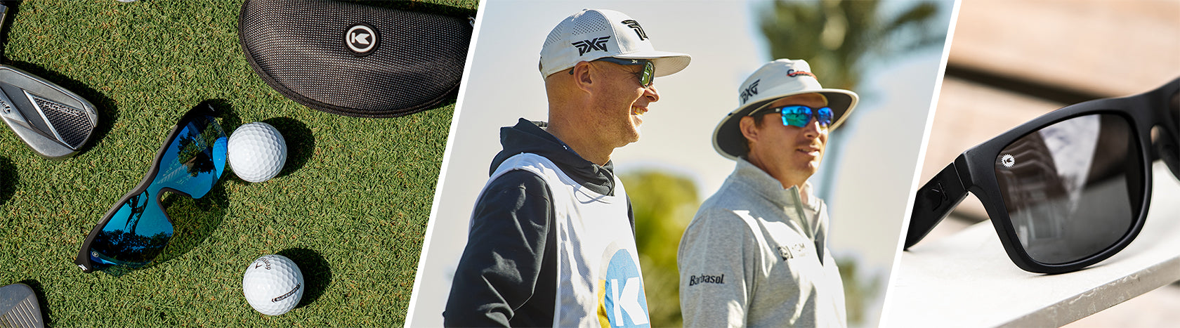 Men's Golf Sunglasses: Man wearing Knockaround Sunglasses