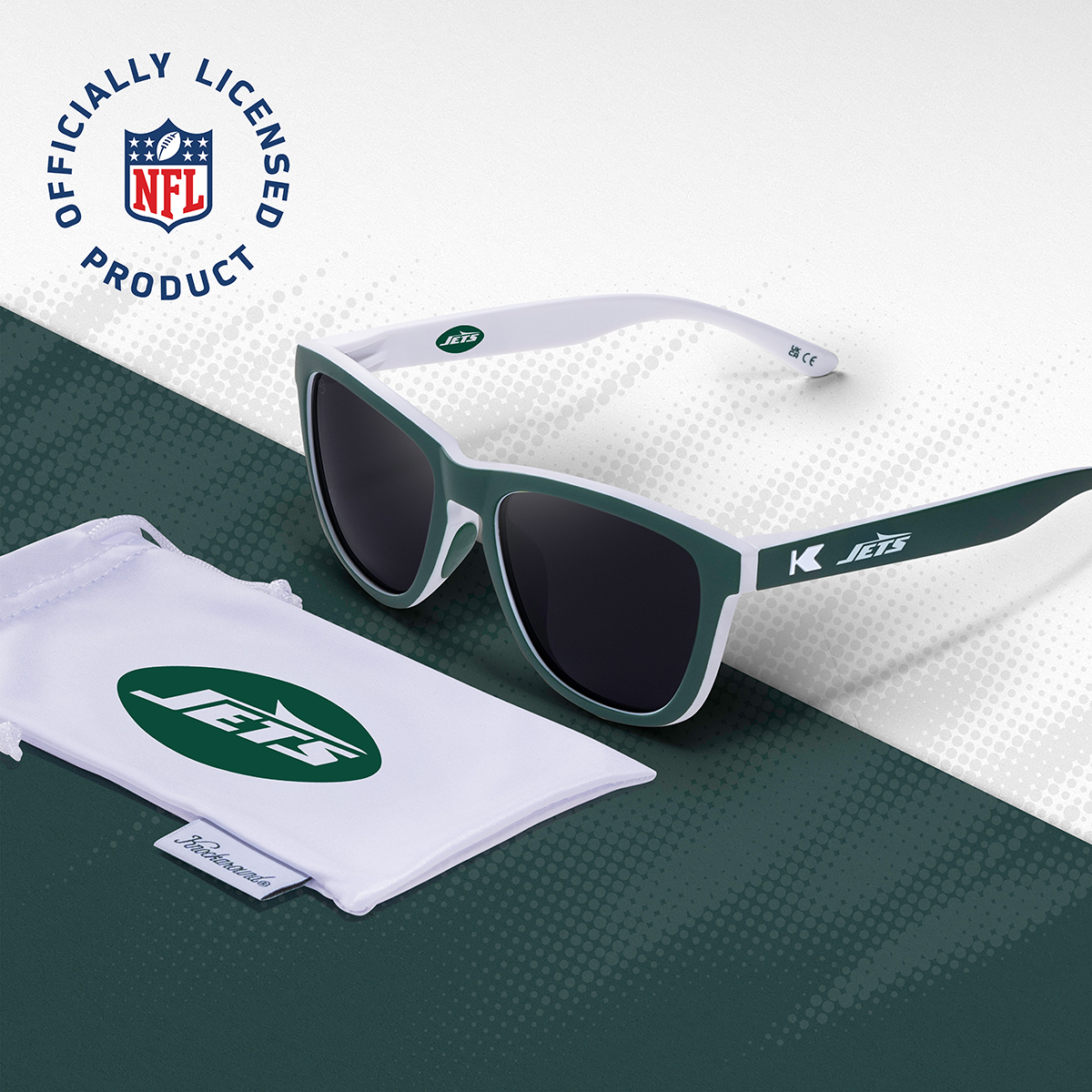 Knockaround and New York Jets Premiums  Sport Sunglasses Mobile Banner