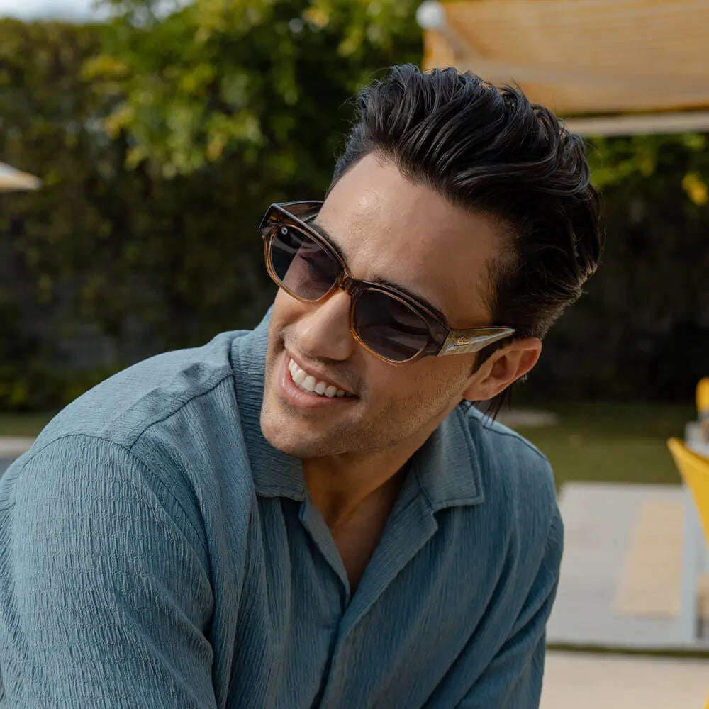 Man wearing Cortado Junipers sunglasses