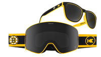 Boston Bruins Premiums Sports Sunglasses and Slingshots Snow Goggles Bundle, Main