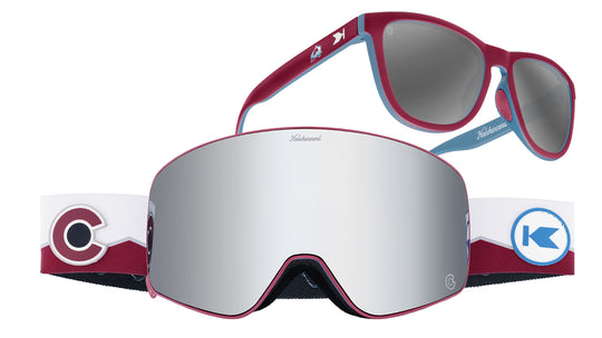 Colorado Avalanche Premiums Sports Sunglasses and Slingshots Snow Goggles Bundle, Main