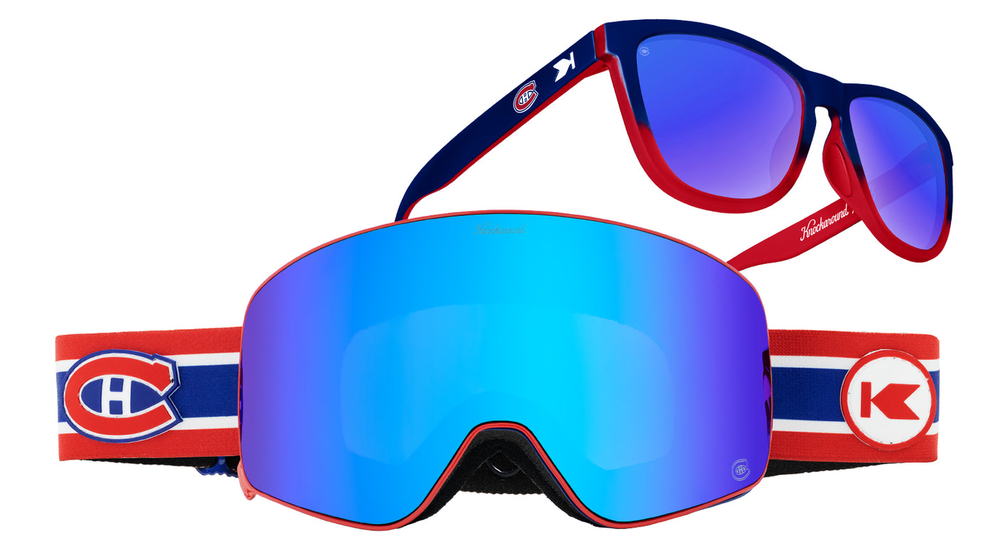 Montreal Canadiens Premiums Sports Sunglasses and Slingshots Snow Goggles Bundle, Main