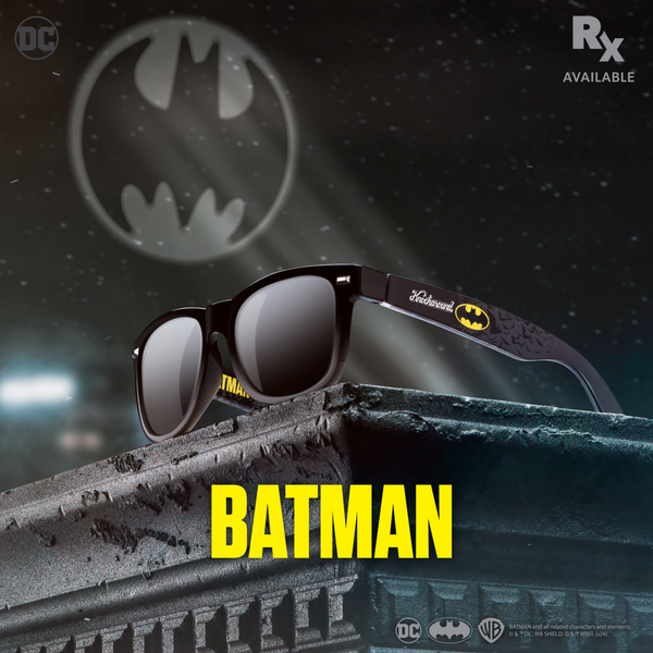 Knockaround x Batman. BATMAN and all related characters and elements ©&™ DC. WB SHIELD: ©&™ WBEi. (s24). Rx Available.