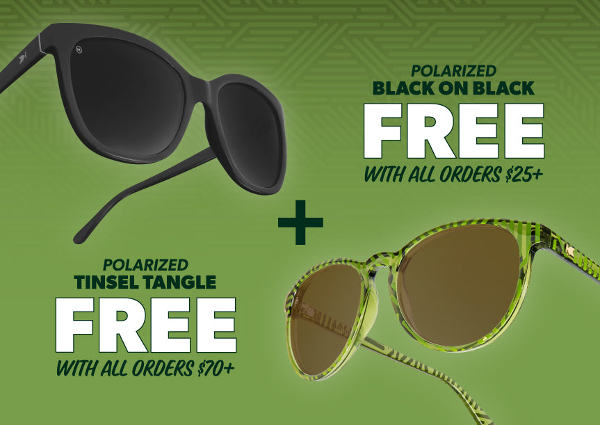 Early Black Friday Sale: Free polarized shades with orders $25 or more and Free Tinsel Tangle holiday pair with orders over $70