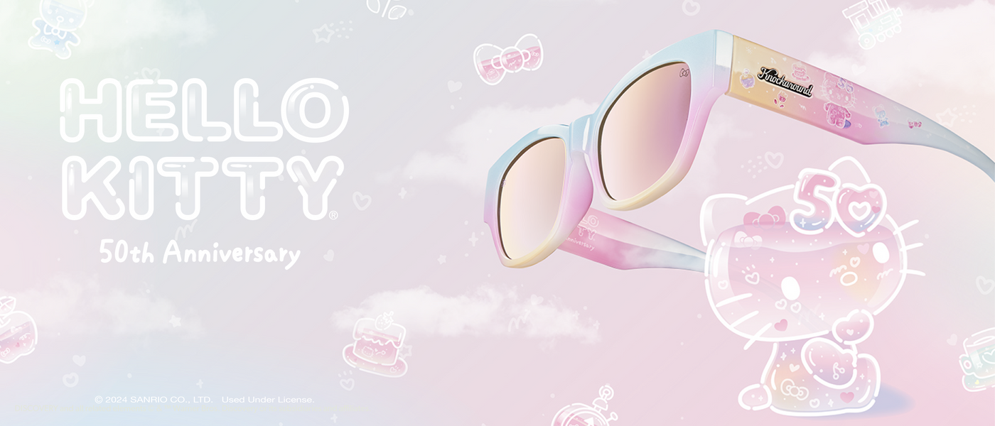 Knockaround x Hello Kitty 50th Anniversary. ⓒ 2024 SANRIO CO., LTD. Used Under License.
