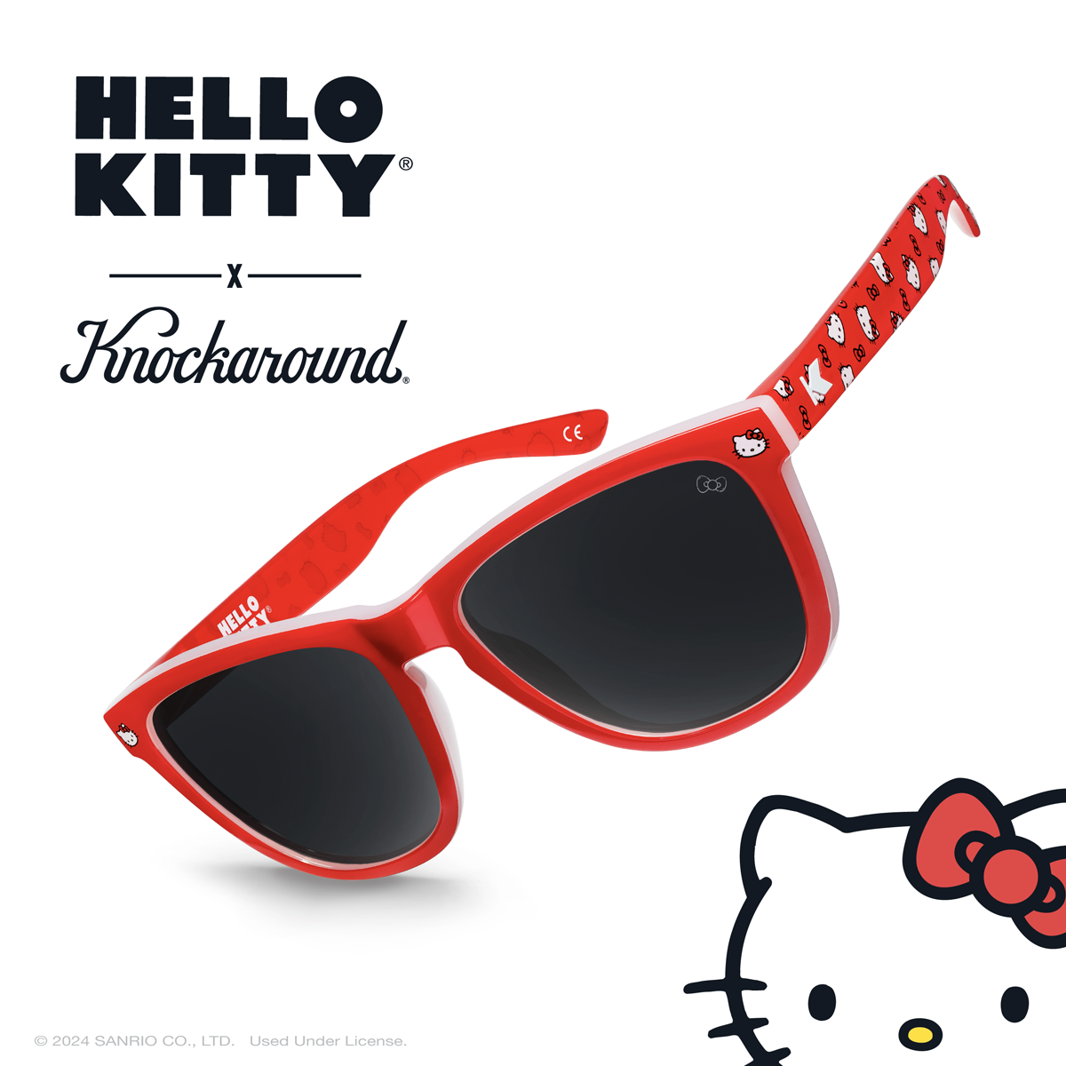 Knockaround x Hello Kitty. ⓒ 2024 SANRIO CO., LTD. Used Under License