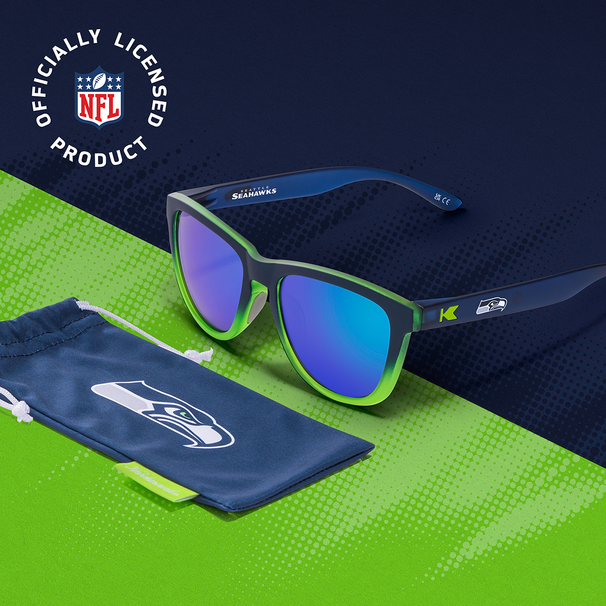 Knockaround x NFL. Officially Licensed NFL Product 