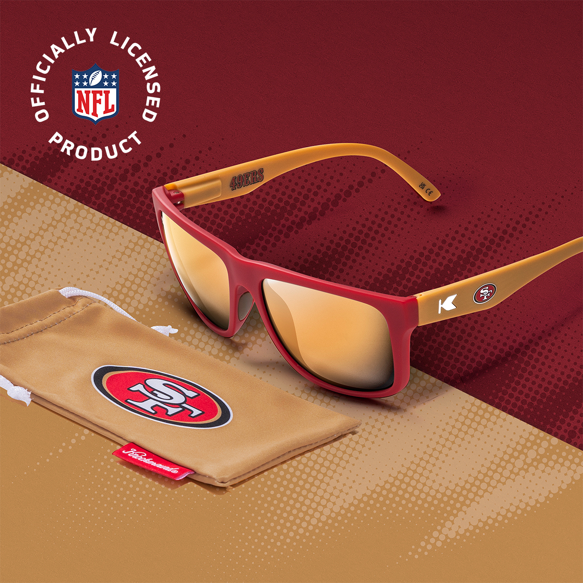 Knockaround x NFL. Officially Licensed NFL Product 