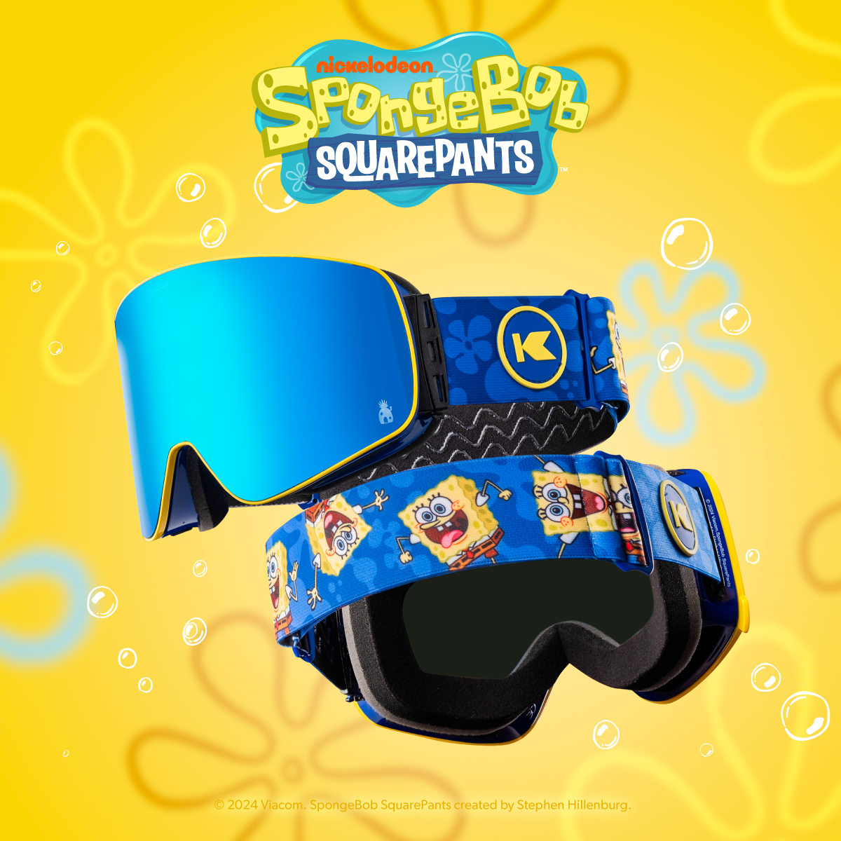 Knockaround x SpongeBob Squarepants. © 2024 Viacom. SpongeBob SquarePants created by Stephen Hillenburg.