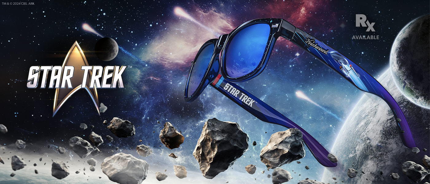 Knockaround x Star Trek. ™ & © 2024 CBS. ARR. Rx Available