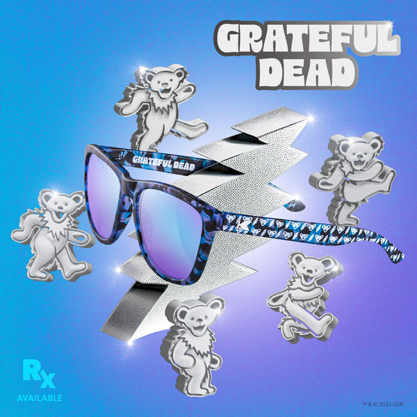 Knockaround x Grateful Dead. Rx Available. ™ & © 2025 GDP.