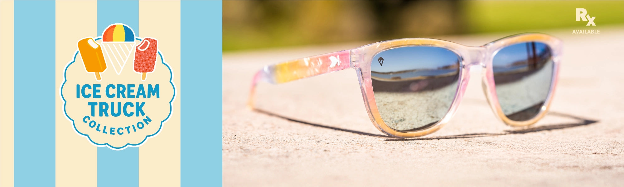 Rainbow Sno-Cone Premiums Sunglasses. Rx available
